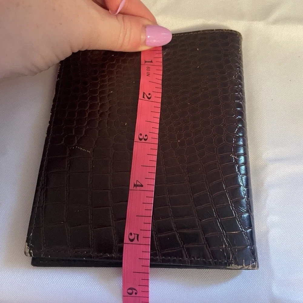 Vintage Lord Buxton Saddle Cowhide Bifold Leather Unisex Card Case Wallet USA